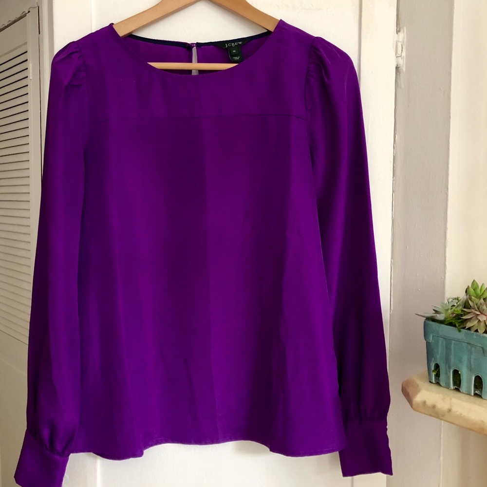 Silky J. Crew blouse